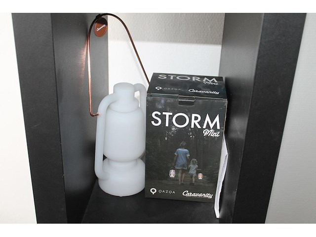 Outdoor lamp caravanity storm mimi qazqa. hoogte 22 cm. - afbeelding 1 van  2