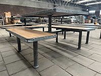 Outdoor picknicktafel met stalen frame (5x) - afbeelding 10 van  10