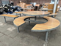 Outdoor picknicktafel met stalen frame (5x) - afbeelding 1 van  10