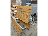 Outdoor picknicktafel met stalen frame (5x) - afbeelding 5 van  10