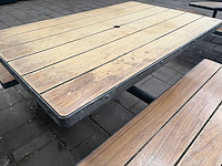 Outdoor picknicktafel met stalen frame - afbeelding 1 van  2