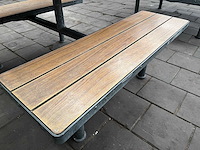 Outdoor picknicktafel met stalen frame - afbeelding 2 van  2