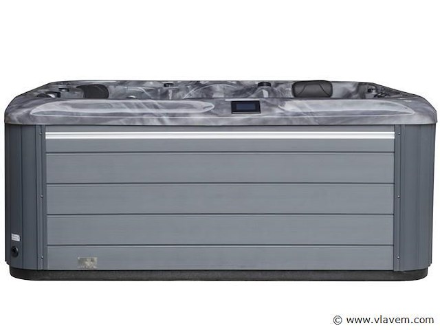 Outdoor spa 5-persoons 220x220 cm - grijs bad / grijze zijkant - incl. bluetooth & wifi - afbeelding 17 van  57