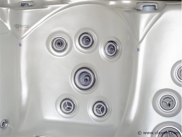 Outdoor spa 5-persoons 220x220 cm - grijs bad / grijze zijkant - incl. bluetooth & wifi - afbeelding 24 van  57