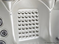 Outdoor spa 5-persoons 220x220 cm - grijs bad / grijze zijkant - incl. bluetooth & wifi - afbeelding 43 van  57