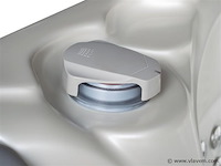 Outdoor spa 5-persoons 220x220 cm - wit bad / antraciete zijkant - incl. bluetooth - afbeelding 8 van  14