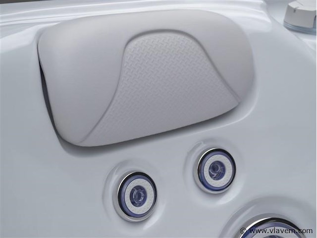 Outdoor spa 5-persoons 220x220x90 cm - sneeuwwit bad met antraciete zijkant - incl. bluetooth - afbeelding 8 van  11