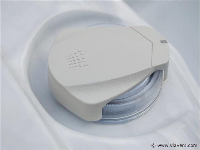 Outdoor spa 5-persoons 230x230 cm - wit bad / antraciete zijkant - incl. bluetooth - afbeelding 4 van  6