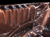 Outdoor spa aquila spa, 6 persoons met 2 ligplaatsen, bruin bad, zwarte skirts - afbeelding 14 van  22