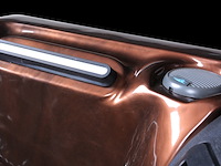 Outdoor spa aquila spa, 6 persoons met 2 ligplaatsen, bruin bad, zwarte skirts - afbeelding 18 van  22