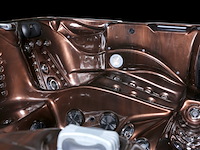 Outdoor spa aquila spa, 6 persoons met 2 ligplaatsen, bruin bad, zwarte skirts - afbeelding 21 van  22