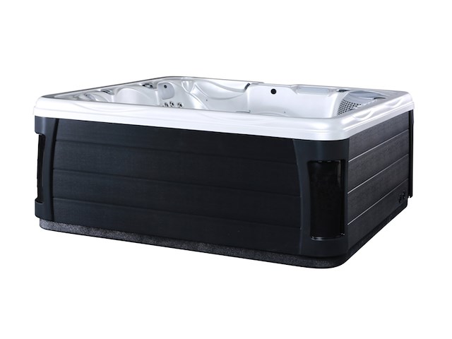 Outdoor spa aquila spa, 6 persoons met 2 ligplaatsen, wit bad, zwarte skirts - afbeelding 1 van  17