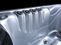 Outdoor spa aquila spa, 6 persoons met 2 ligplaatsen, zilver bad, zwarte skirt - afbeelding 12 van  18