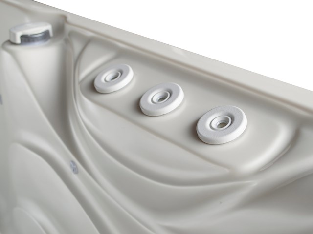 Outdoor spa vonato, clarion, wit bad met antraciete skirts - afbeelding 14 van  14