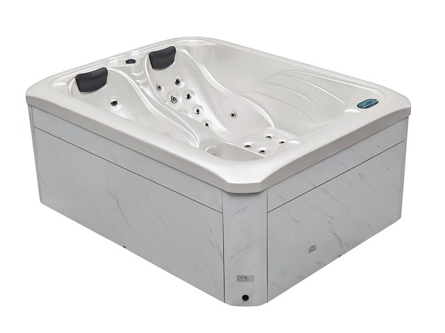 Outdoor spa vonato, fayona, wit bad / witte zijkant - afbeelding 3 van  10