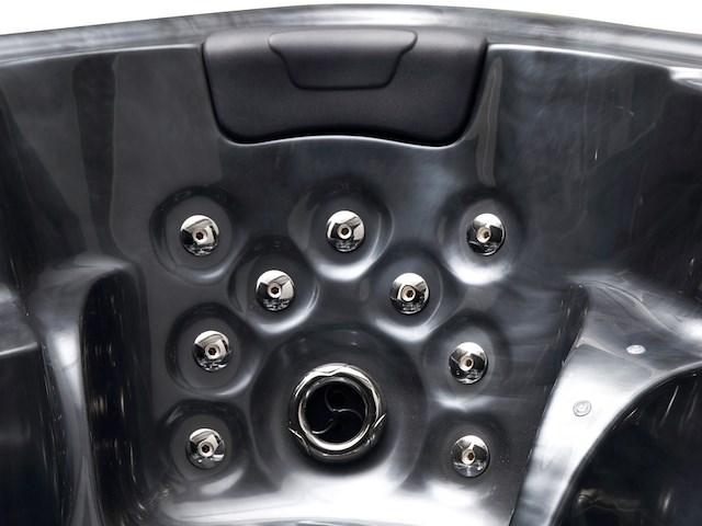 Outdoor spa vonato, flavina, zwart bad, zwarte skirts - afbeelding 10 van  23