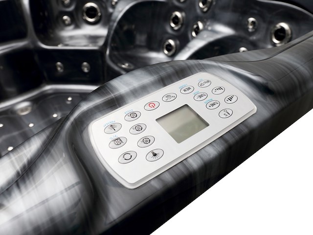 Outdoor spa vonato, flavina, zwart bad, zwarte skirts - afbeelding 13 van  23