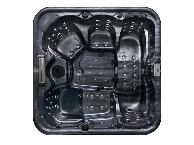 Outdoor spa vonato, flavina, zwart bad, zwarte skirts - afbeelding 12 van  23