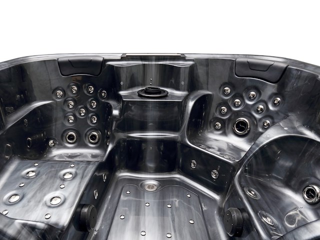 Outdoor spa vonato, flavina, zwart bad, zwarte skirts - afbeelding 9 van  23