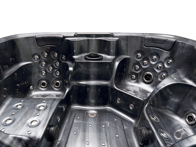 Outdoor spa vonato flavina zwart bad, zwarte skirts - afbeelding 9 van  23