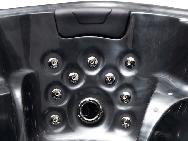 Outdoor spa vonato flavina zwart bad, zwarte skirts - afbeelding 10 van  23