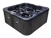 Outdoor spa vonato flavina zwart bad, zwarte skirts