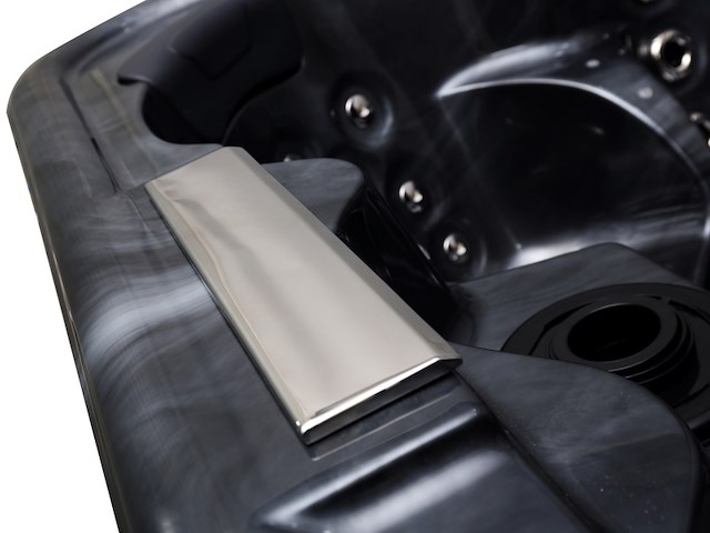 Outdoor spa vonato flavina zwart bad, zwarte skirts - afbeelding 14 van  23