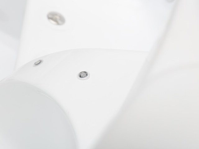 Outdoor spa vonato, milaro, wit bad, mahonierode skirts - afbeelding 16 van  21