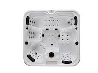 Outdoor spa vonato, milaro, wit bad, mahonierode skirts - afbeelding 12 van  21