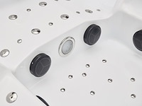 Outdoor spa vonato, tovario, wit bad / naturel houten kleur zijkant - afbeelding 16 van  27