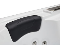 Outdoor spa vonato, tovario, wit bad / naturel houten kleur zijkant - afbeelding 8 van  27