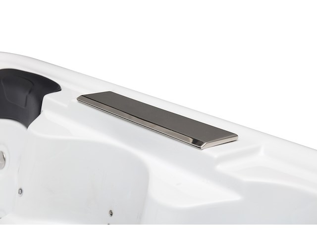 Outdoor spa, vonato, tovario, wit bad / naturel houten kleur zijkant - afbeelding 4 van  19