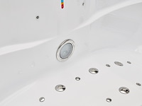 Outdoor spa vonato, tovario, wit bad / naturel houten kleur zijkant - afbeelding 25 van  27