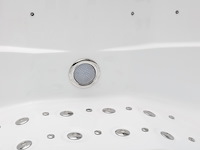 Outdoor spa vonato tovario wit bad / naturel houten kleur zijkant - afbeelding 23 van  24