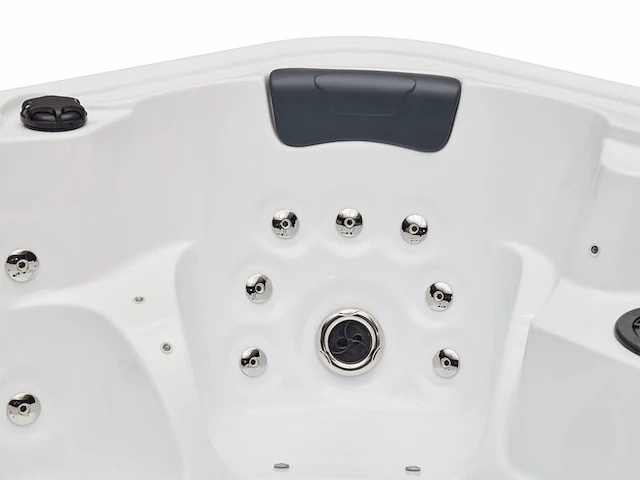 Outdoor spa, vonato, tovario, wit bad / naturel houten kleur zijkant - afbeelding 18 van  24