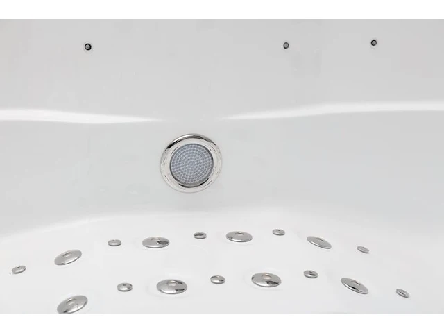 Outdoor spa, vonato, tovario, wit bad / naturel houten kleur zijkant - afbeelding 23 van  24