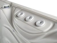 Outdoor spa vonato, vrijstaand 5 persoons bad, wit bad met antraciete skirts - afbeelding 14 van  15