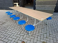 Outdoor verrijdbare vouwtafel sico