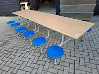 Outdoor verrijdbare vouwtafel sico