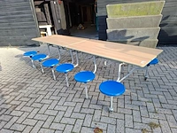 Outdoor verrijdbare vouwtafel sico