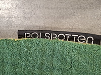 Outline vloerkleed dark green/lime round, polspotten - afbeelding 3 van  9