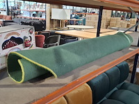 Outline vloerkleed dark green/lime round, polspotten - afbeelding 6 van  9