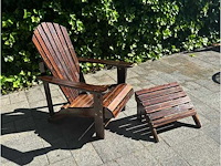 Outsunny - adirondack - garden chairs (4x) - afbeelding 1 van  10