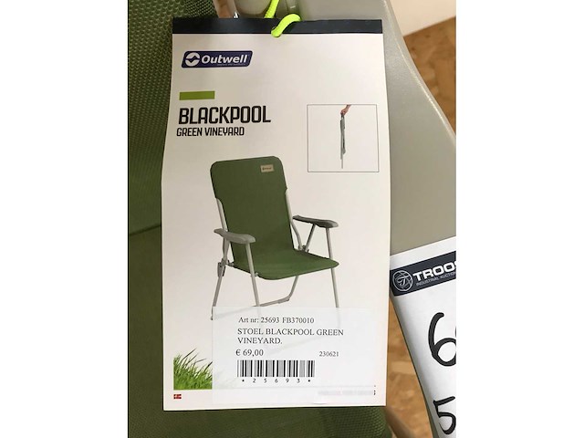 Outwell blackpool campingstoelen (5x) - afbeelding 3 van  4