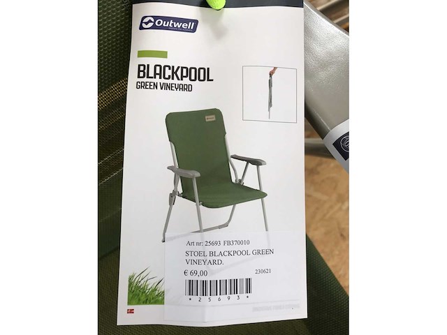 Outwell blackpool campingstoelen (5x) - afbeelding 3 van  4