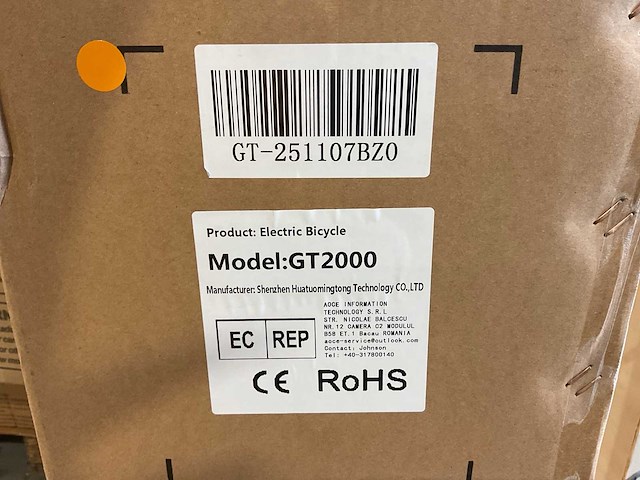 Ouxi - gt2000 zwart/oranje - e-bike king - elektrische fiets/ fatbike - afbeelding 7 van  47