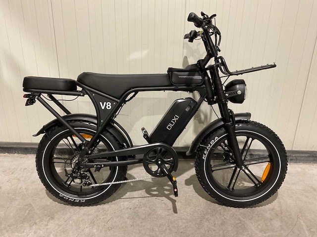 Ouxi - v8 met rekje - zwart - elektrische fiets - afbeelding 67 van  70