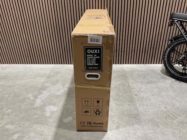 Ouxi - v8 met rekje - zwart - elektrische fiets - afbeelding 11 van  37