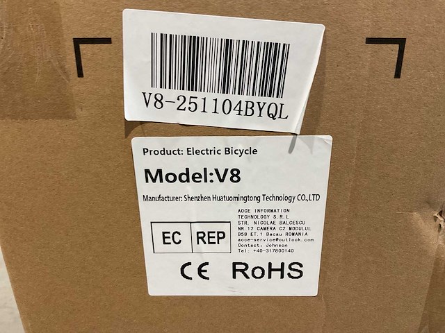 Ouxi - v8 met rekje - zwart - elektrische fiets - afbeelding 35 van  37