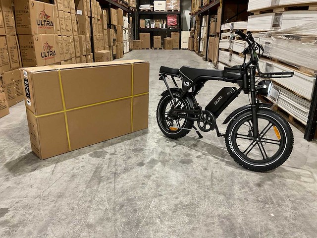 Ouxi - v8 met rekje - zwart - elektrische fiets - afbeelding 24 van  39